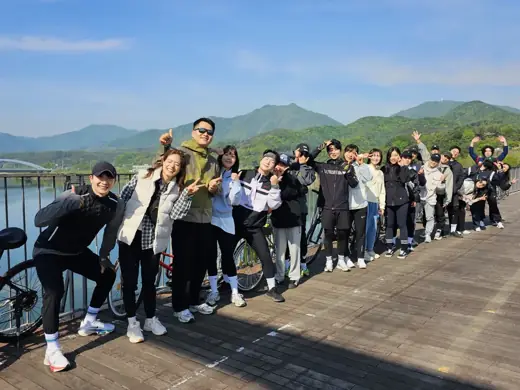 라이딩 단체 사진